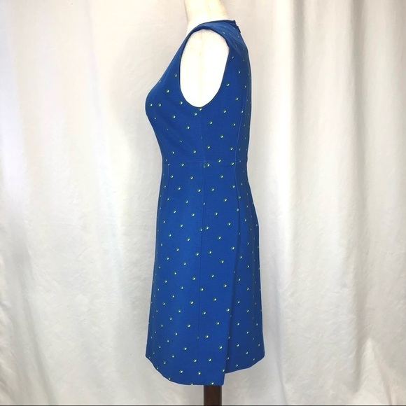Diane von Furstenberg Madyson sleeveless shift dress avron dot French blue 2 - Picture 7 of 9